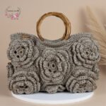 👜 Elegant Floral Crystal Bag