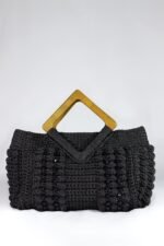 👜 Popcorn Beaded Bag – Wooden Handle - Image 4