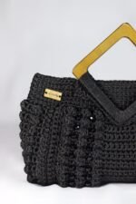 👜 Popcorn Beaded Bag – Wooden Handle - Image 6