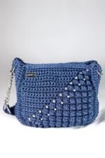 👜 Popcorn Beaded Bag – Inverted Triangles - Image 5
