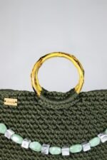 👜 Wooden Handle Bag – Wavy Stone Chain - Image 7