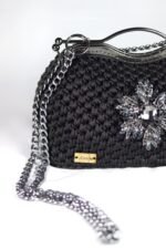 👜 Frame Bag – Crystal Brooch (Large Size) - Image 2