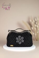 👜 Frame Bag – Crystal Brooch (Large Size)