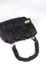 👜 Square Pattern Bag – Polyester Macramé - Image 3